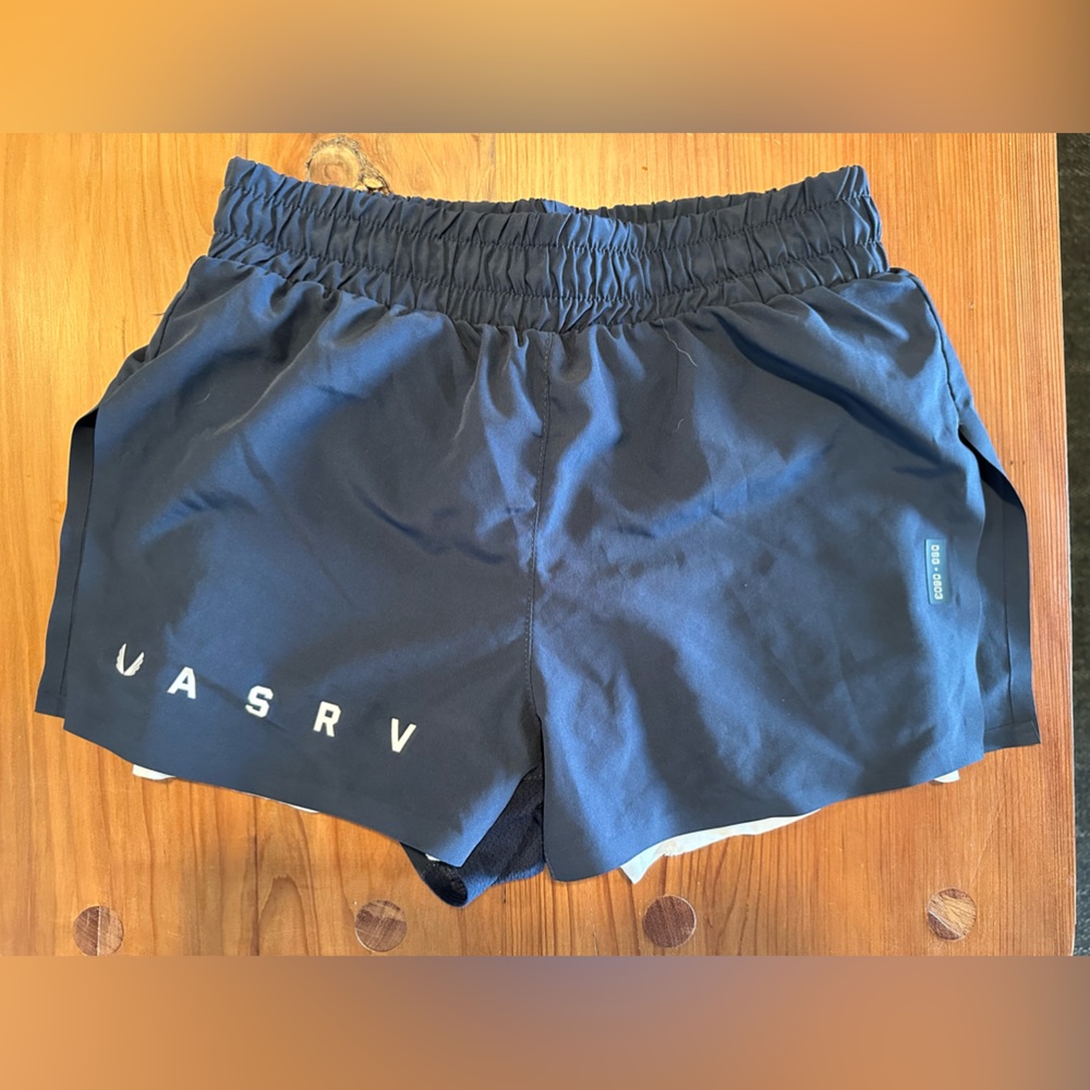 ASRV Laser Cut 3” High Split Liner Shorts